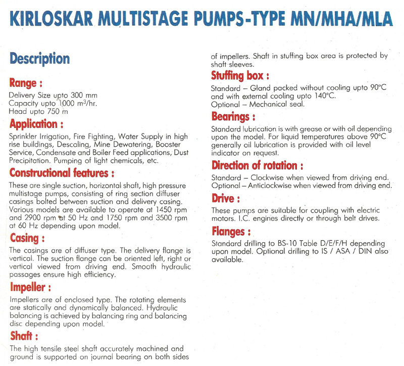 kirloskar-multistage-pumps-type-mn-mha-mla